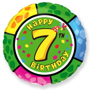 Шар-цифра "7" С Днем рождения